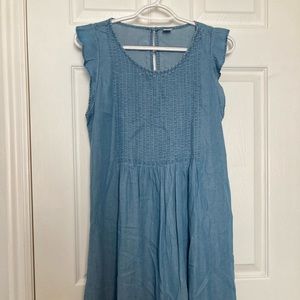 Old Navy light wash chambray dress